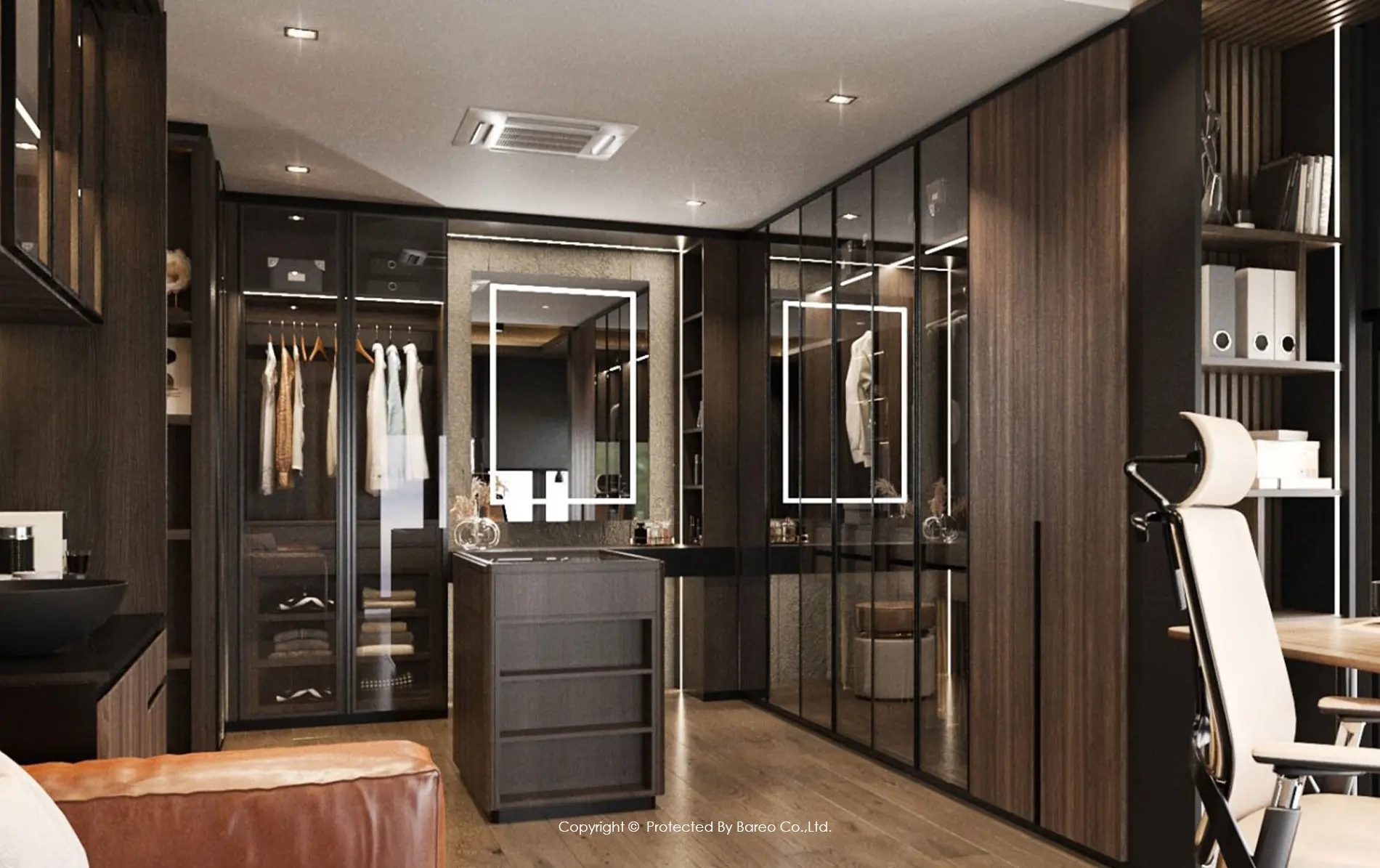 Home Interior Design, House Interior Design, Interior Decoration, Interior Design, Interior Design & Decoration, Interior Design Company, Interior Design Thailand, Luxury Home Interior Design, Luxury Interior Design, Penthouse Interior Design, BAREO, Living in Thailand, Penthouse Interior Design, Interior Design Bangkok, Luxury Home, Dressing Room